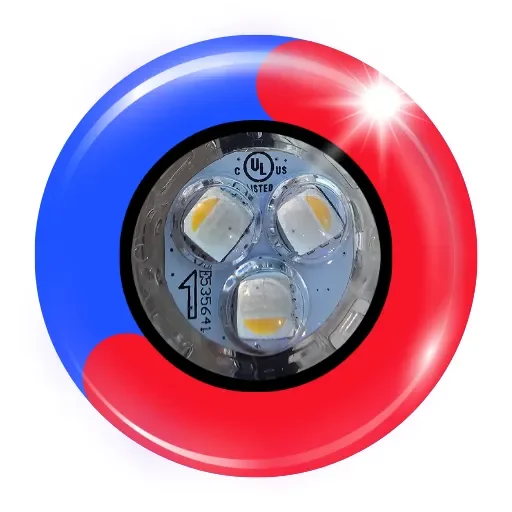 IntelliLight lighting diode detail with colored light illustration