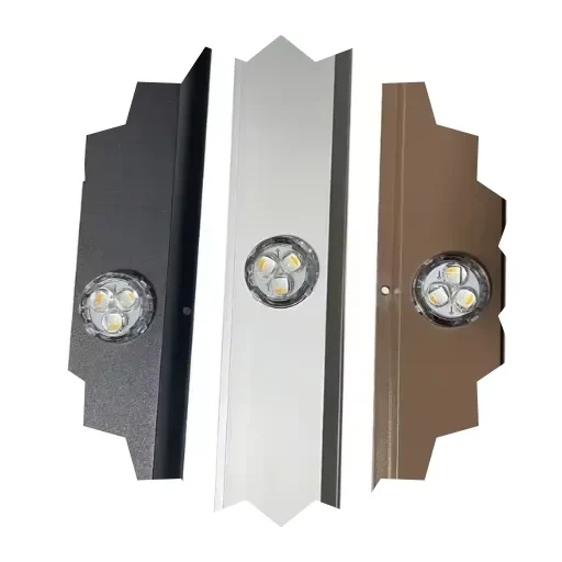 Lighting diodes fitted into three color-matched mounting tracks